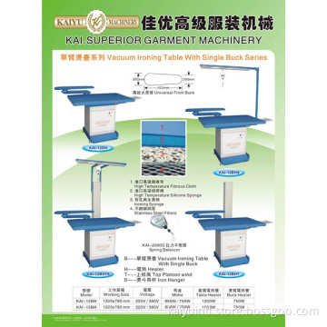 KAI-12BHTS Vaccum Ironing Table With Single Buck